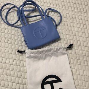 Telfar baby blue small bad with dust bag included.